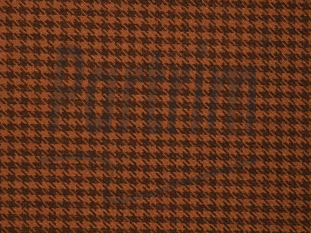 PORSCHE 911 PEPITA FABRIC ORANGE BROWN 100 cm X 140 cm