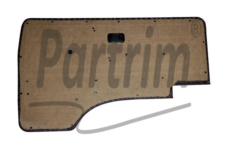 VW T3 T25 BUS 1980-1989 FRONT DOOR PANEL SET DARK BLUE O.P. - 2 PCS