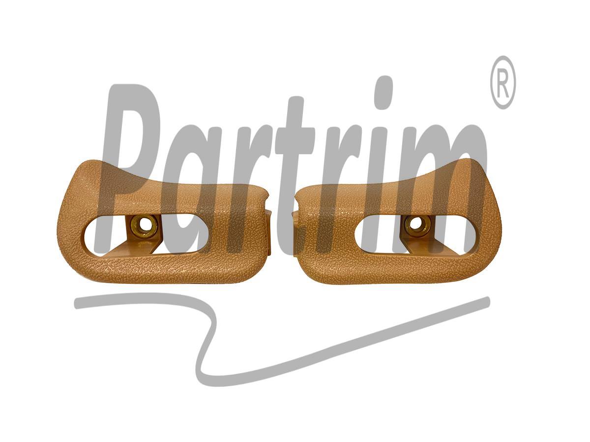 MERCEDES R129  - A124  CABRIOLET SUN VISOR TRIM CAPS SET JAVA