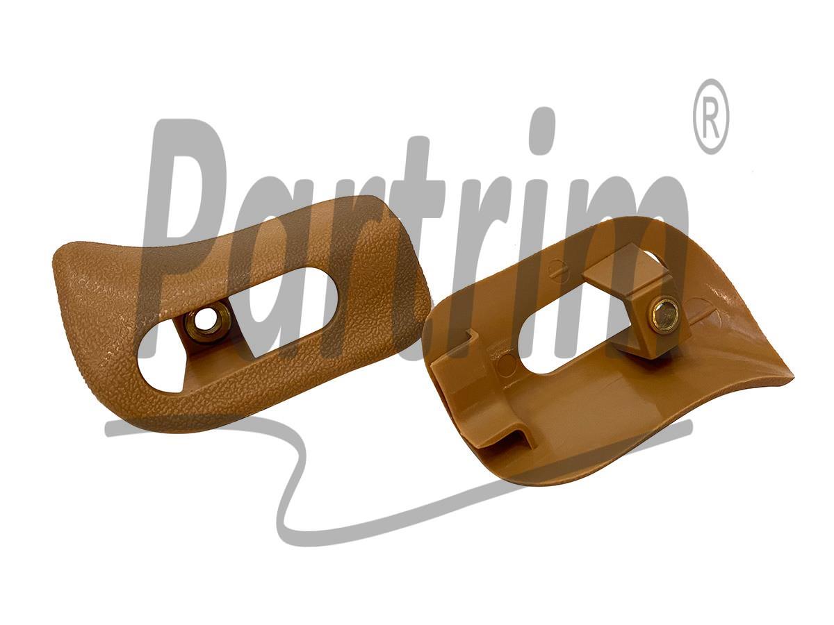 MERCEDES R129  - A124  CABRIOLET SUN VISOR TRIM CAPS SET JAVA