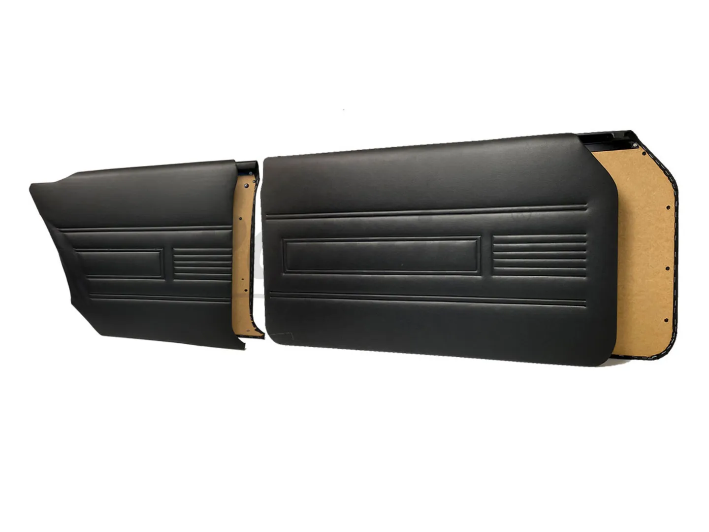 FORD 69-72 17M / 20M 2 DOORS DOOR PANEL SET BLACK - 4 PCS