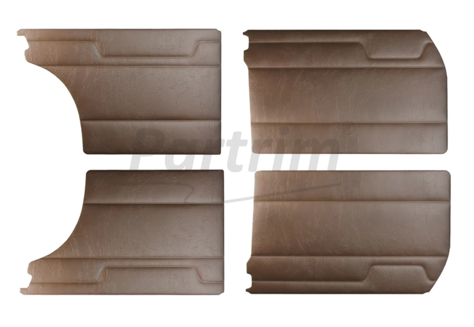 MERCEDES W115 DOOR PANEL SET BROWN 4 PCS