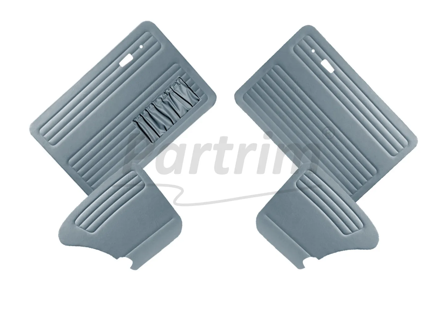 VW OLD BEETLE 1303 DOOR PANEL SET GREY 1967 - 1979