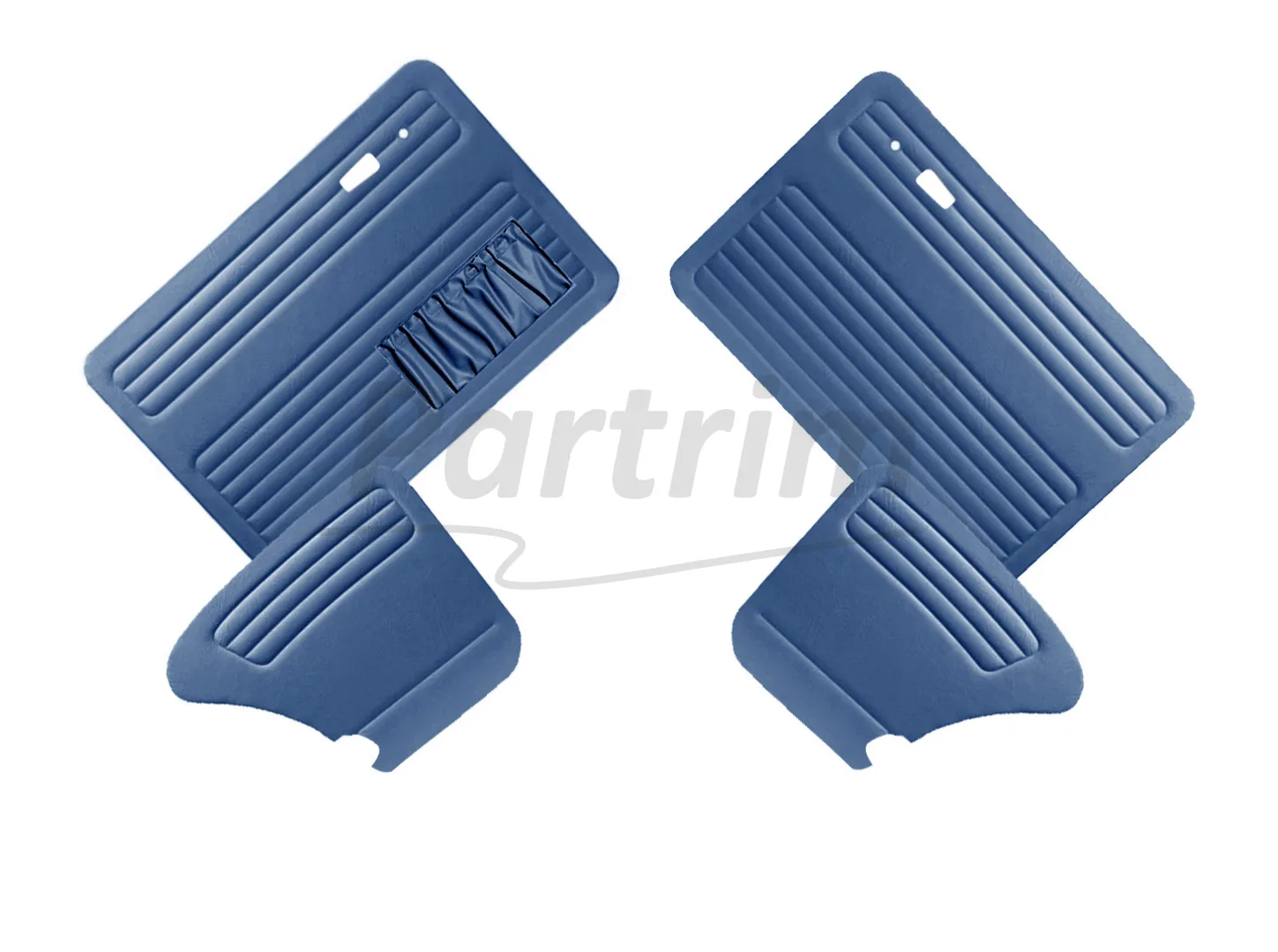 VW OLD BEETLE 1303 DOOR PANEL SET DARK BLUE 1967 - 1979