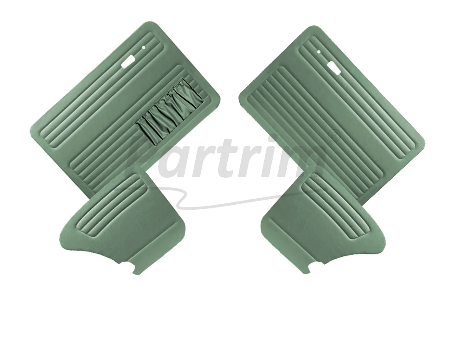 VW OLD BEETLE 1303 DOOR PANEL SET GREEN 1967 - 1979