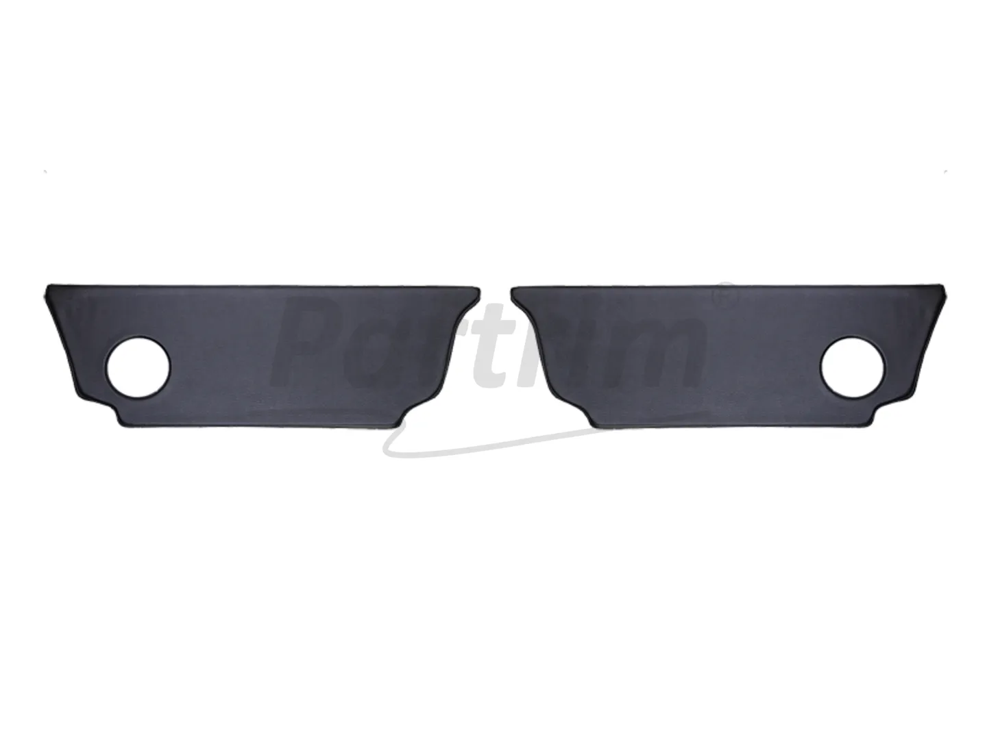 VW OLD BEETLE REAR KICK PANEL SET BLACK 1963 - 1977