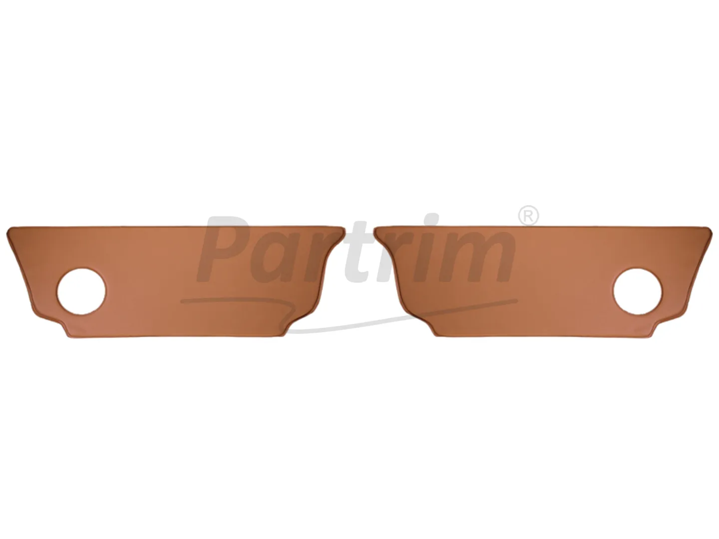 VW OLD BEETLE REAR KICK PANEL SET TOBACCO 1963 - 1977