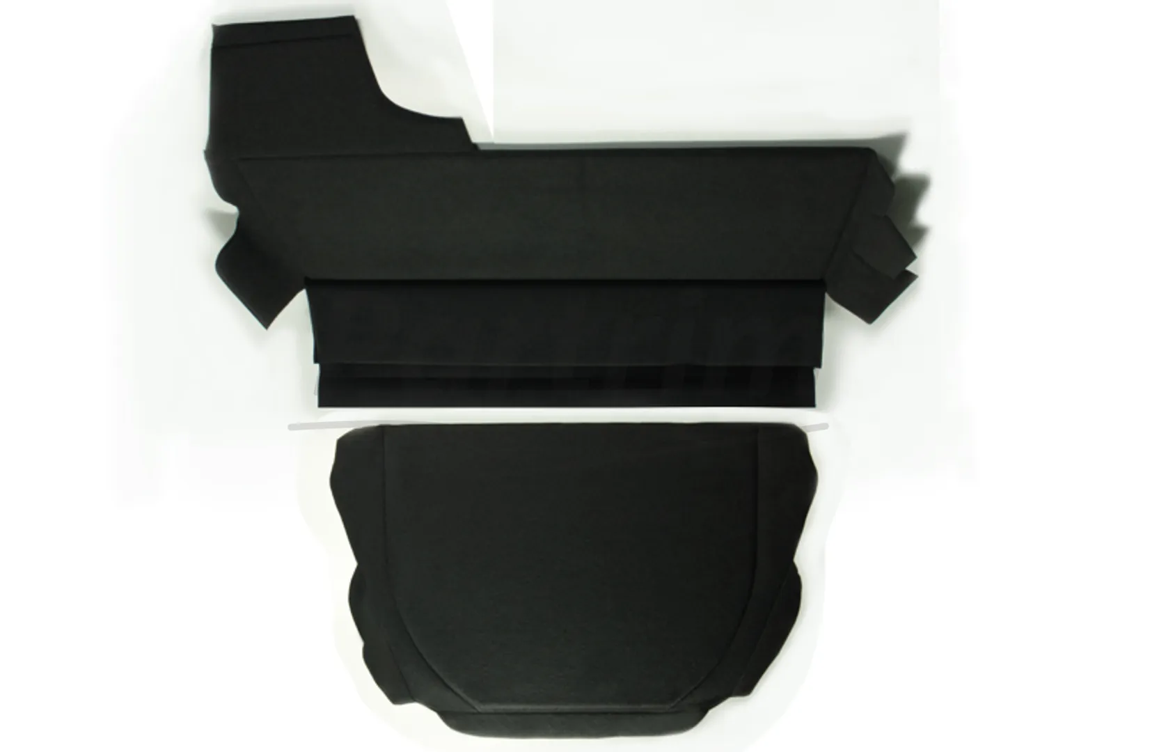 VW OLD BEETLE 1300-1303 LUGGAGE CARPET SET 2PCS BLACK 