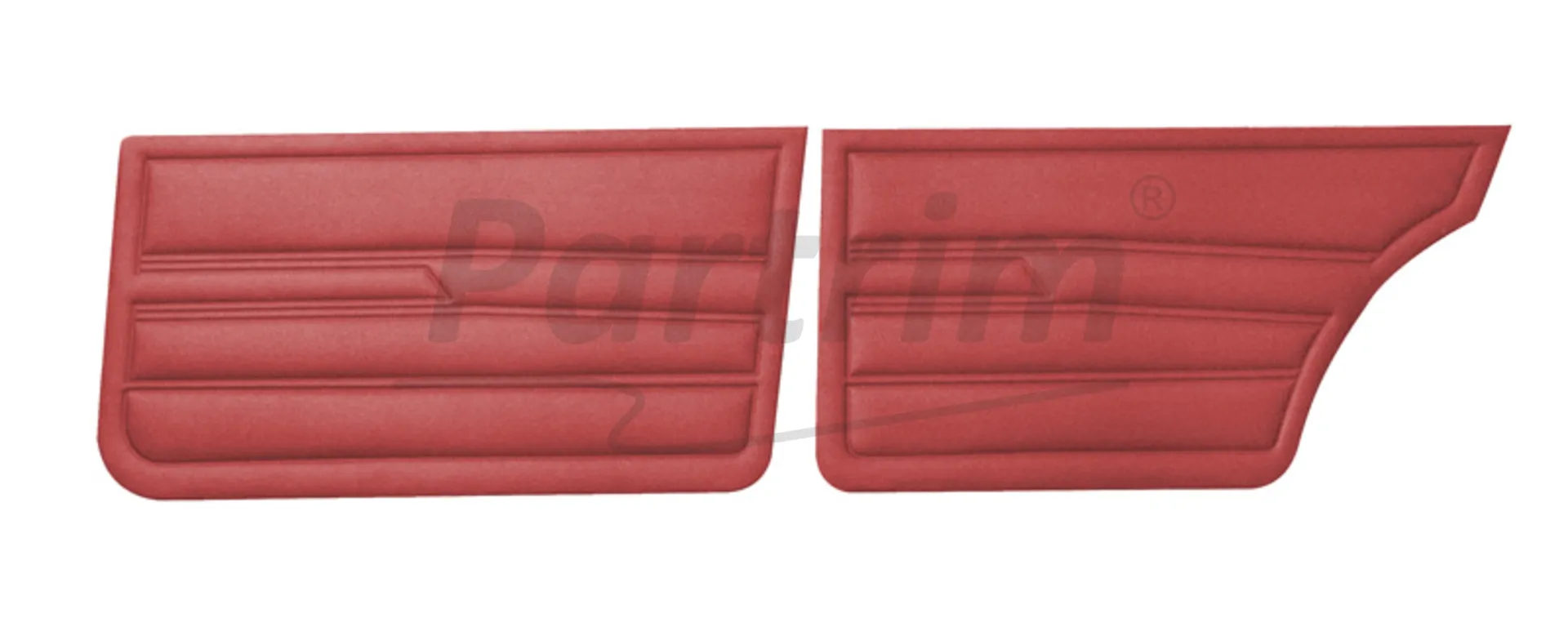 VW GOLF 1 JETTA 79-83 INTERIOR DOOR PANELS BURGUNDY