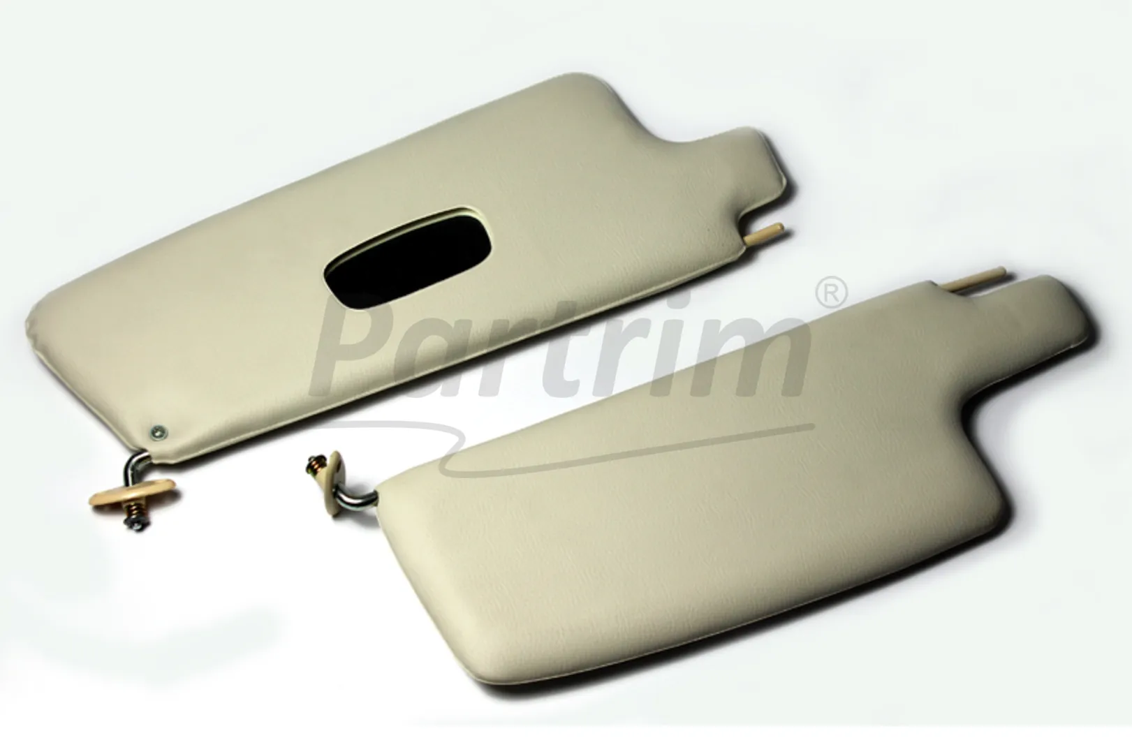 VW OLD BEETLE 1300 - 1303 CABRIO SUNVISOR SET CREAM 8-1967 - 8-1972