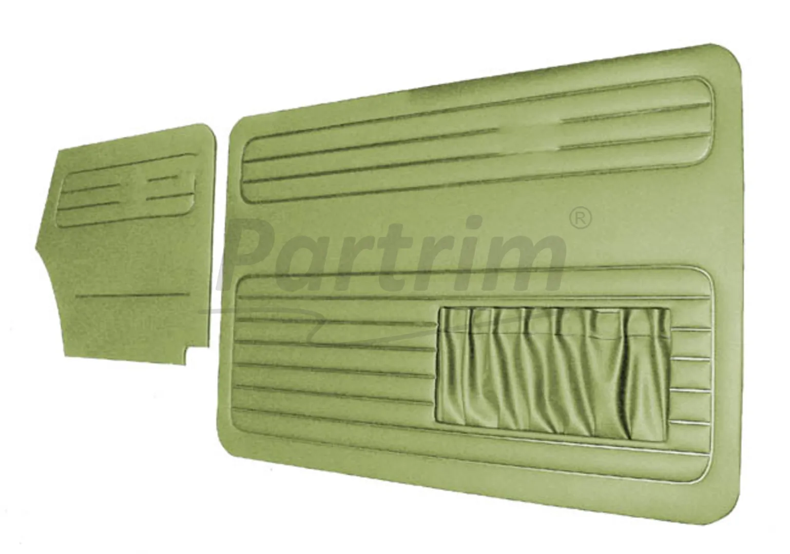 VW OLD BEETLE 1500 CABRIO DOOR PANEL SET CREAM 1967 - 1970 - 4 PCS