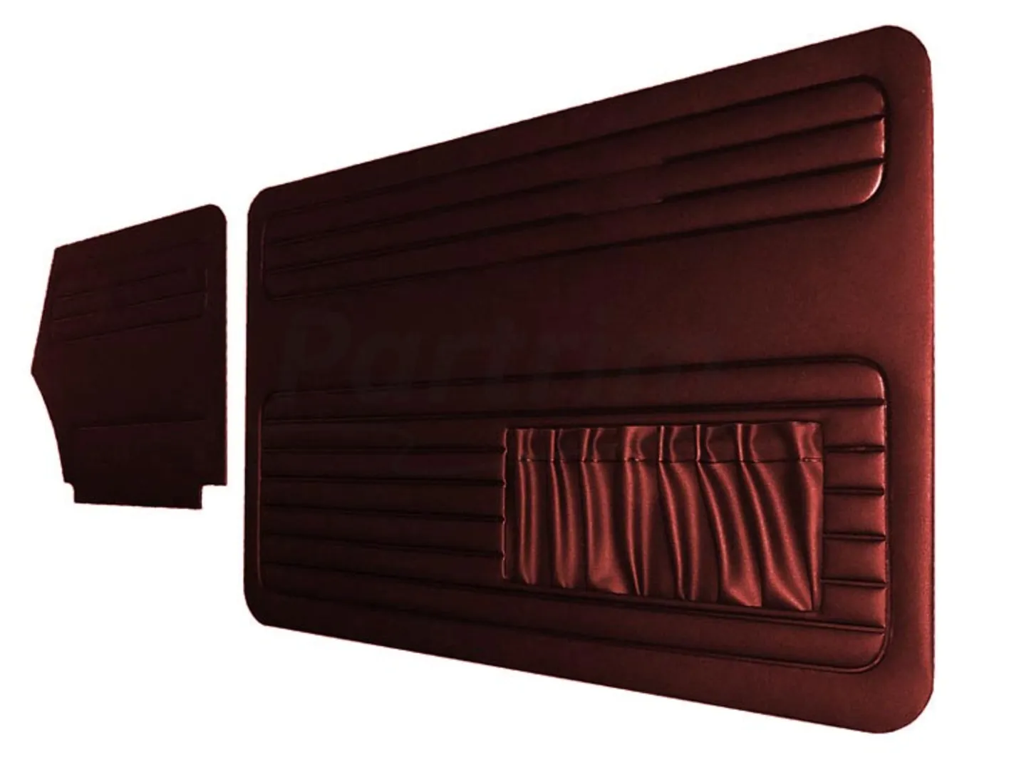 VW OLD BEETLE 1300 - 1303 CABRIO DOOR PANEL SET BURGUNDY