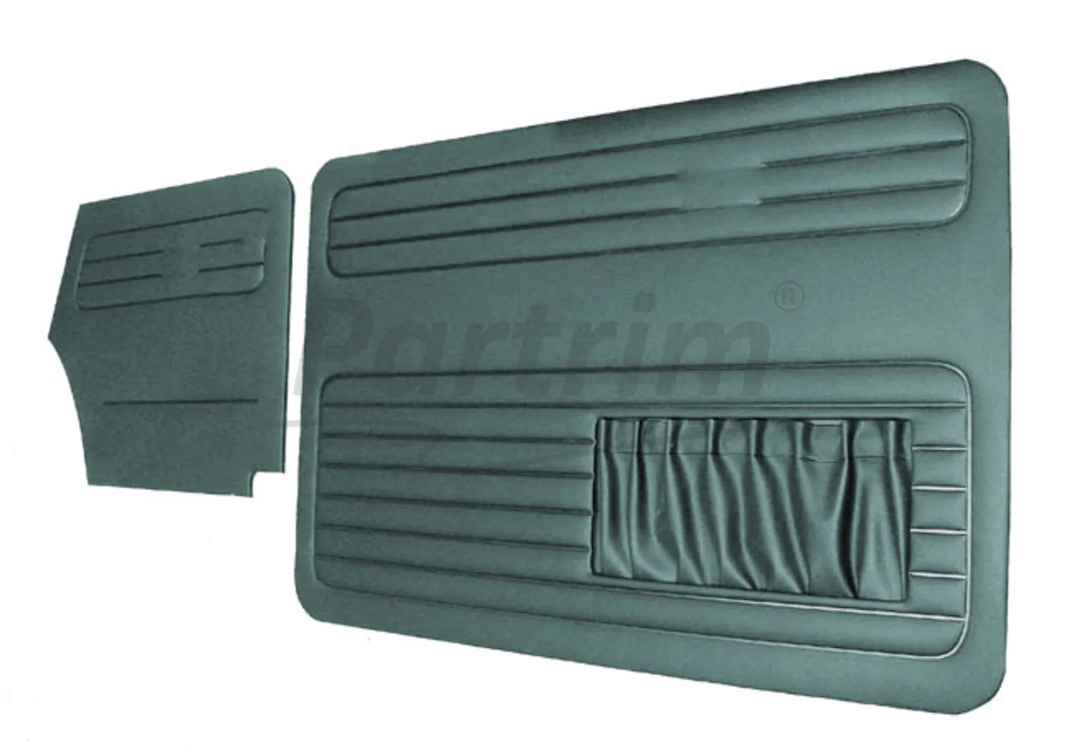VW OLD BEETLE 1500 CABRIO DOOR PANEL SET GREY 1967 - 1970 - 4 PCS