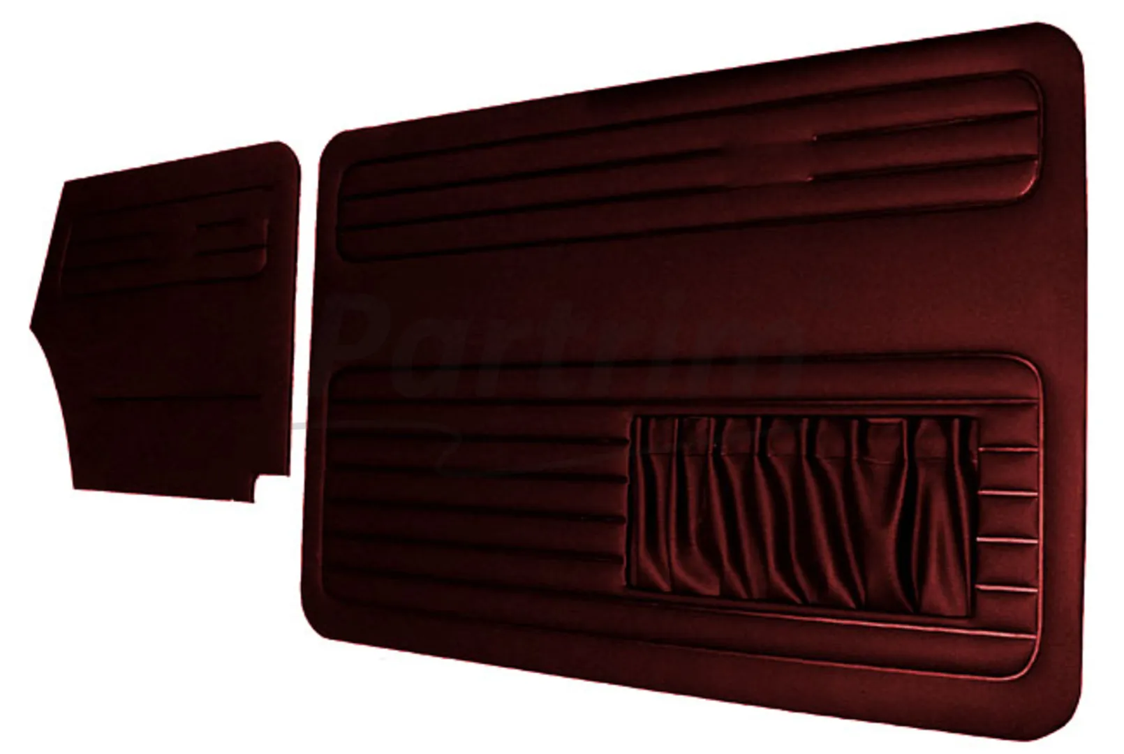 VW OLD BEETLE 1500 CABRIO DOOR PANEL SET BURGUNDY 1967 - 1970 - 4 PCS
