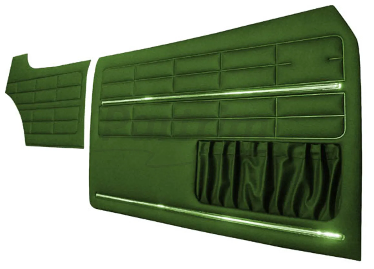 VW KARMANN GHIA DOOR PANEL SET GREEN - 4 PCS