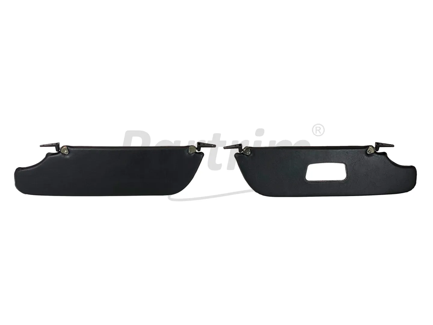 FIAT 124 SPIDER INTERIOR SUN VISOR 1966 - 1978  BLACK 5 mm BRACKET