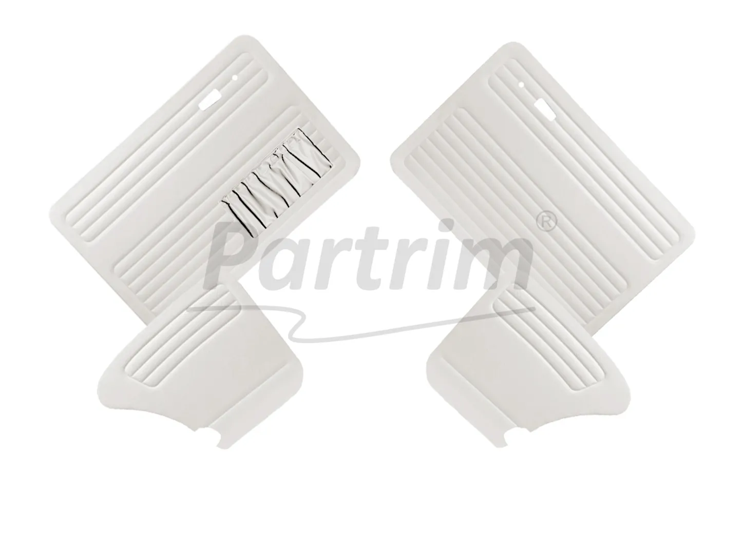 VW OLD BEETLE 1303 DOOR PANEL SET WHITE 1967 - 1979