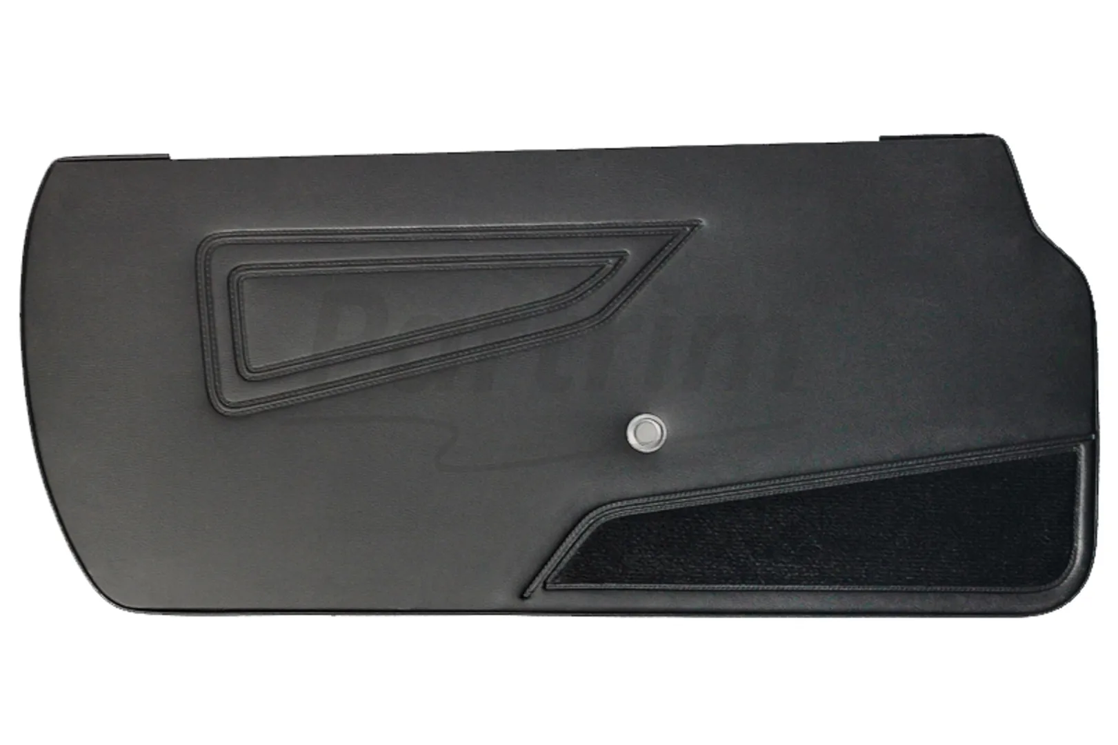 FIAT 124 SPIDER DOOR PANEL SET WITH CARPET BLACK 2 PCS TYPE 1 1979 - 1982
