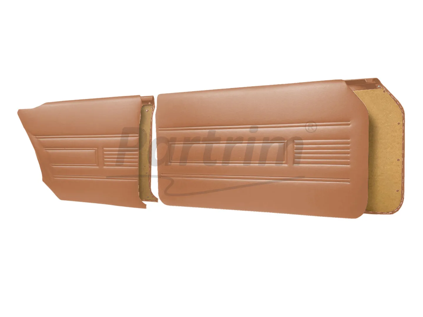 FORD 69-72 17M / 20M 2 DOORS DOOR PANEL SET TOBACCO - 4 PCS