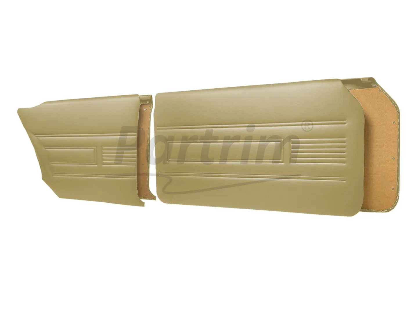 FORD 69-72 17M / 20M 2 DOORS DOOR PANEL SET BEIGE - 4 PCS