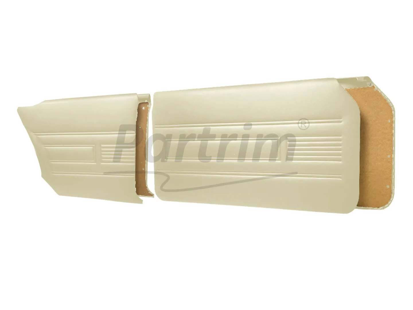 FORD 69-72 17M / 20M 2 DOORS DOOR PANEL SET CREAM - 4 PCS