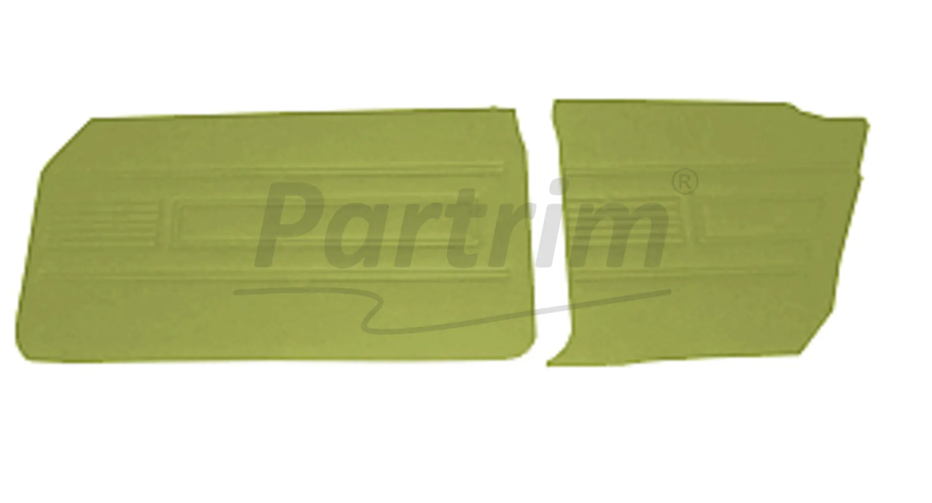 FORD 69-72 17M / 20M COUPE DOOR PANEL SET BEIGE - 4 PCS