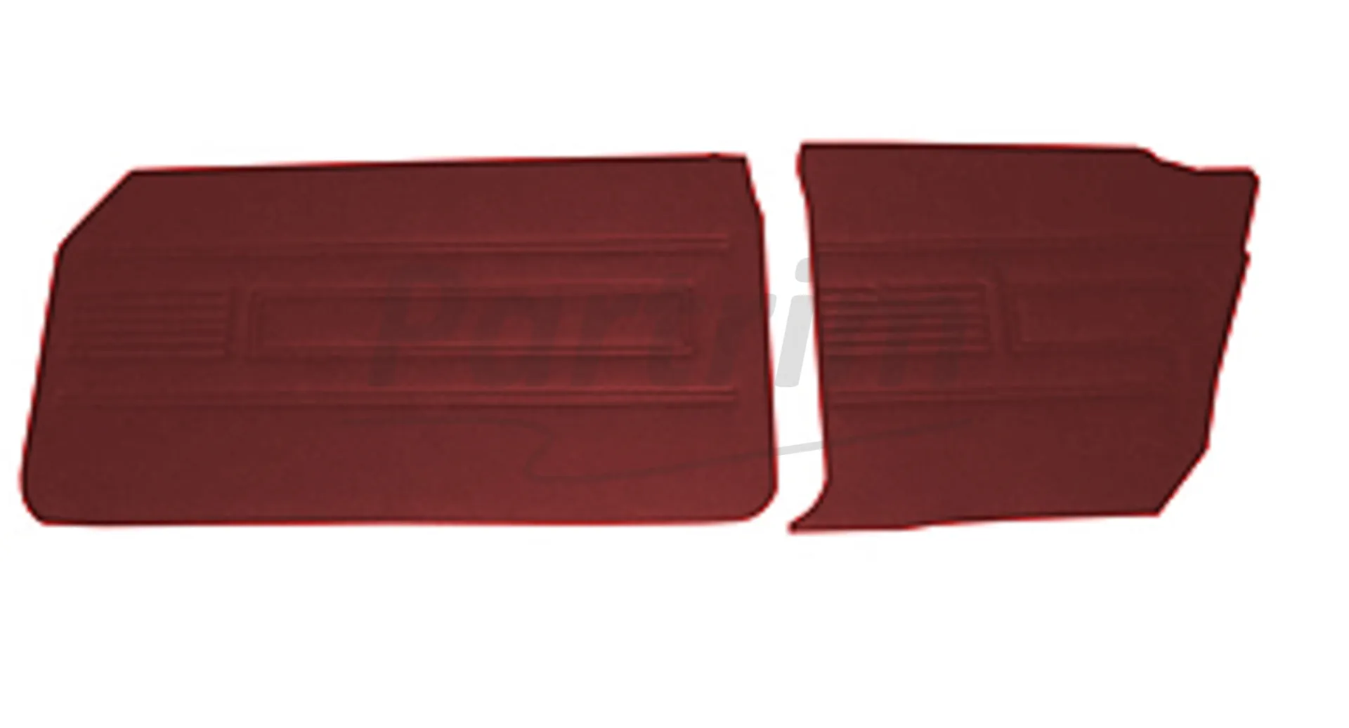 FORD 69-72 17M / 20M COUPE DOOR PANEL SET BURGUNDY - 4 PCS