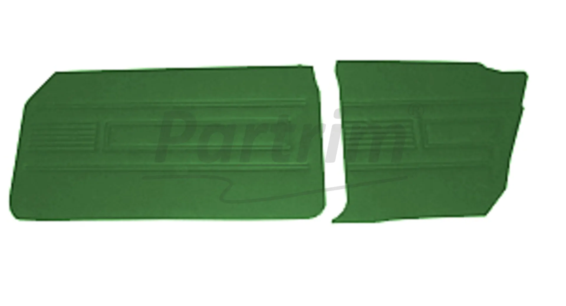 FORD 69-72 17M / 20M COUPE DOOR PANEL SET GREEN - 4 PCS