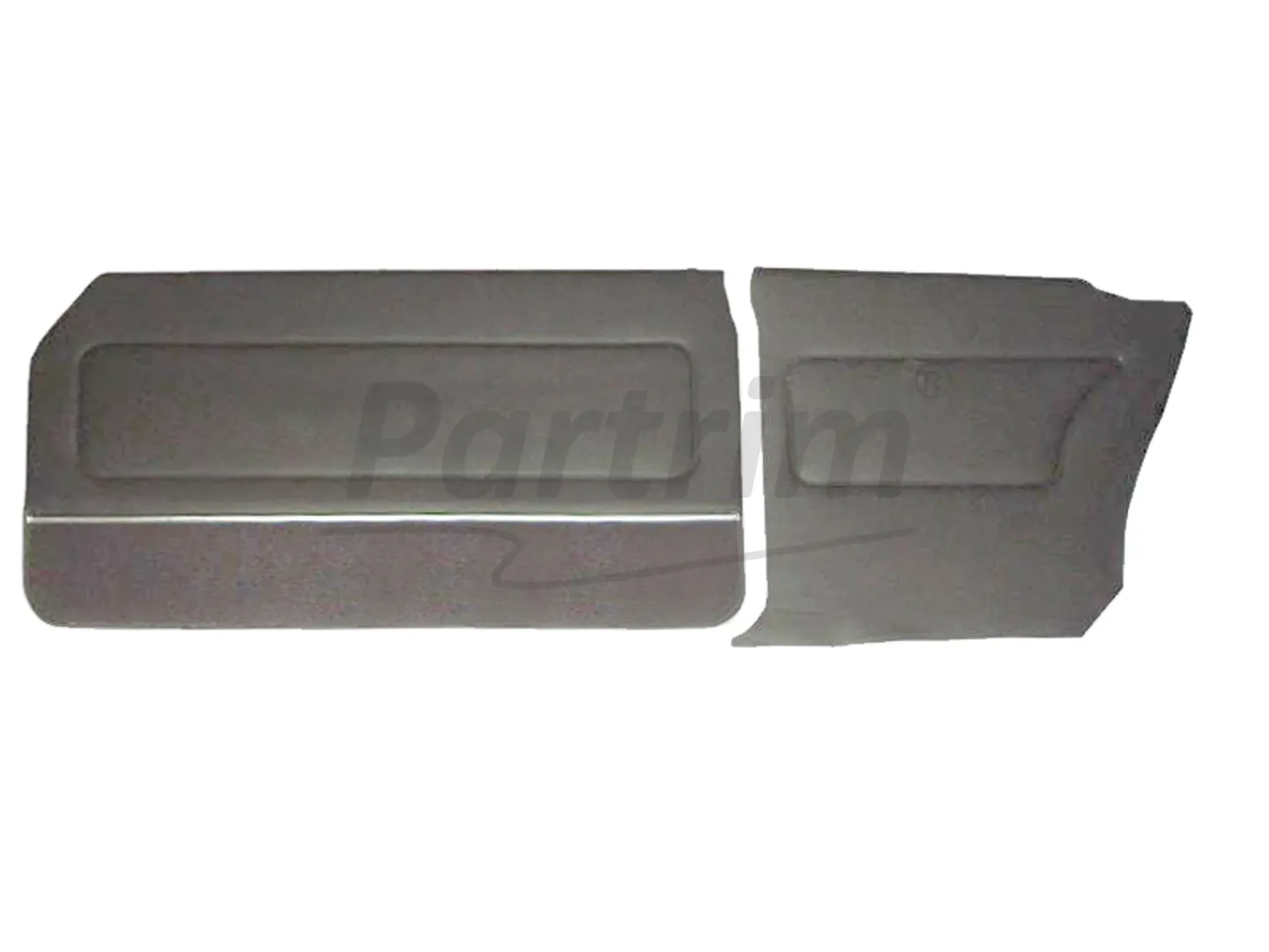 FORD 69-72 17M / 20M COUPE DOOR PANEL SET CARPET & NICKEL GREY - 4 PCS