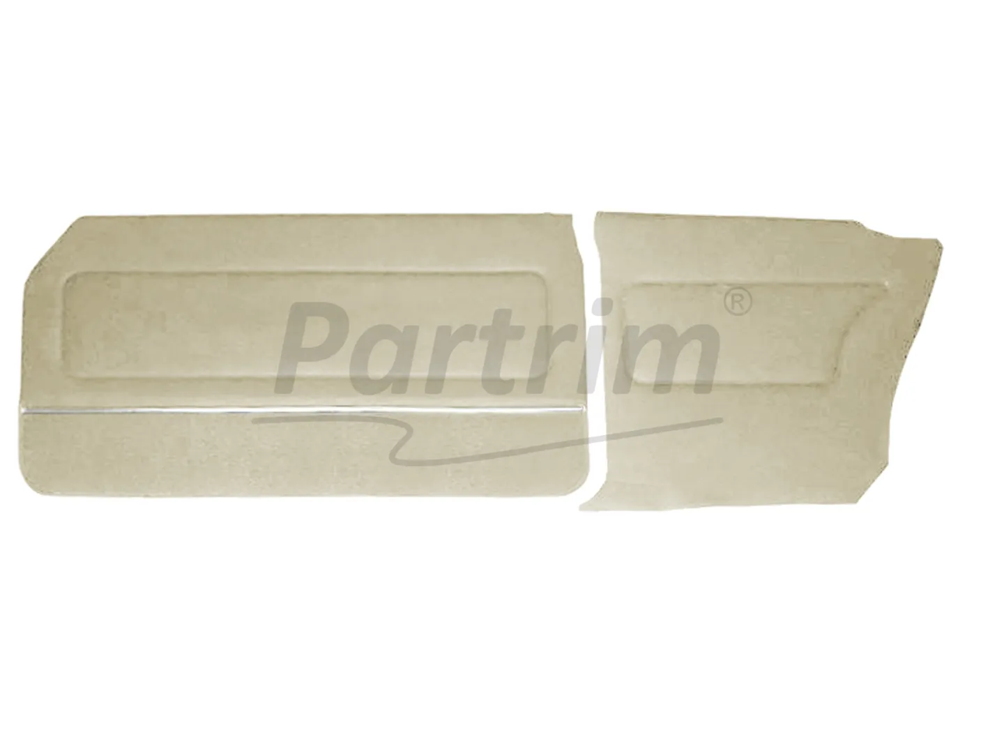FORD 69-72 17M / 20M COUPE DOOR PANEL SET CARPET & NICKEL CREAM - 4 PCS