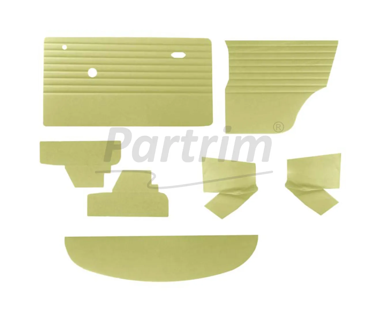 MINI COOPER  1970 - 2000 MK3 - MK4 DOOR PANEL SET BEIGE - 9 PCS