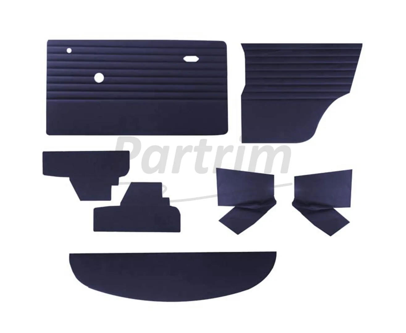 MINI COOPER  1970 - 2000 MK3 - MK4 DOOR PANEL SET DARK BLUE - 9 PCS