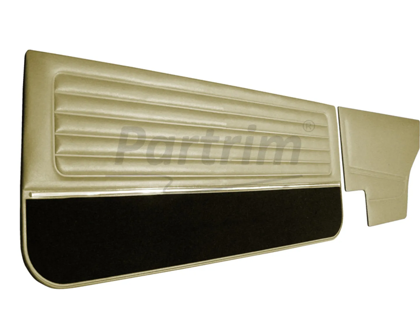 VW GOLF 1 COUPE 75-83 DOOR PANEL SET WITH NICKEL AND CARPET BEIGE 4 PCS