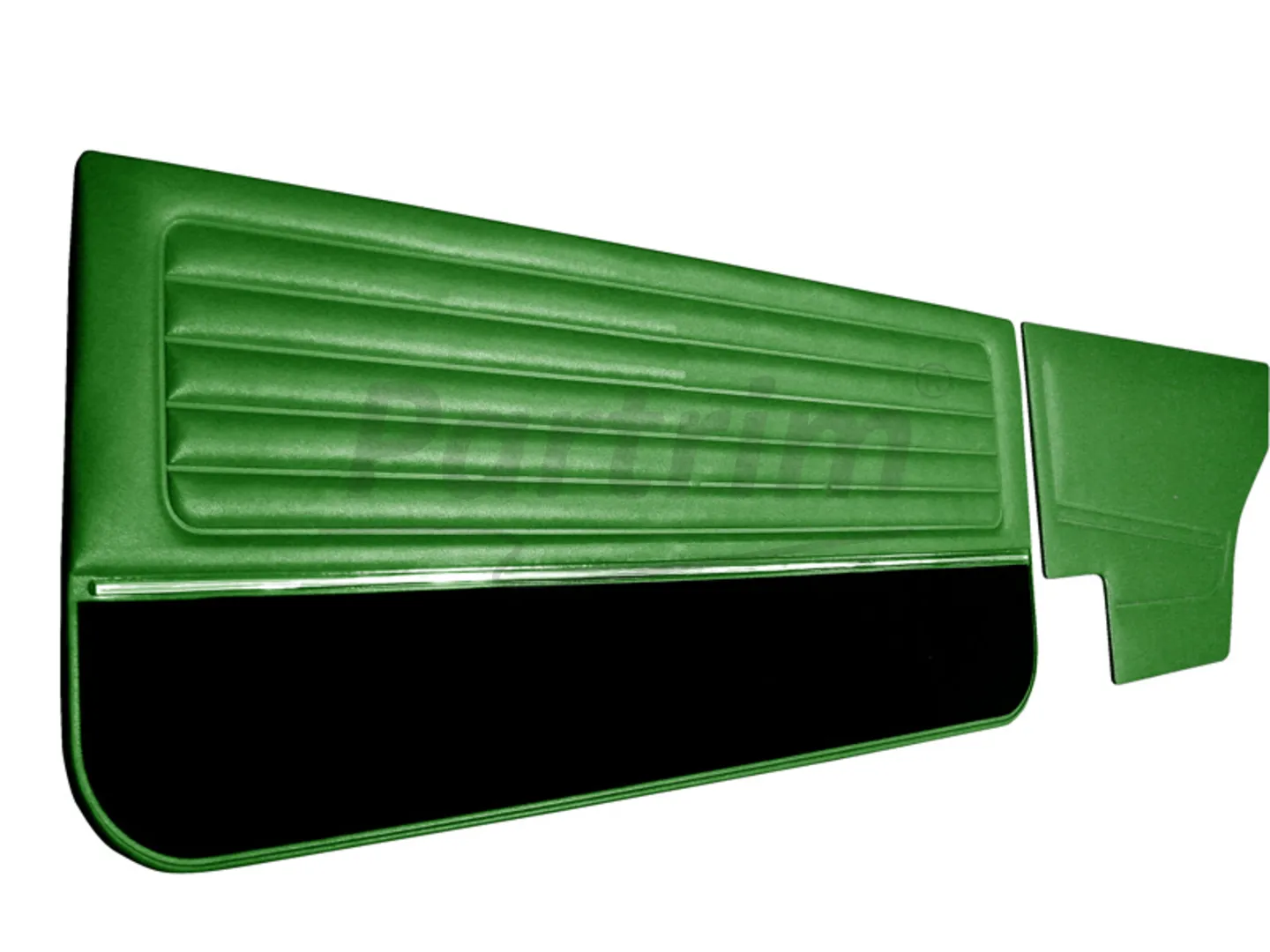 VW GOLF 1 COUPE 75-83 DOOR PANEL SET WITH NICKEL AND CARPET GREEN 4 PCS