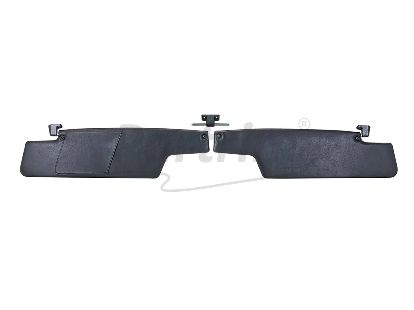 PORSCHE 914 SUNVISOR BLACK WITH 3 PCS BRACKETS
