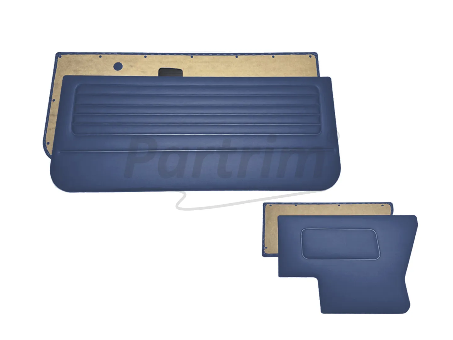 VW GOLF 1 CABRIO DOOR PANEL SET 4 PCS DARK BLUE