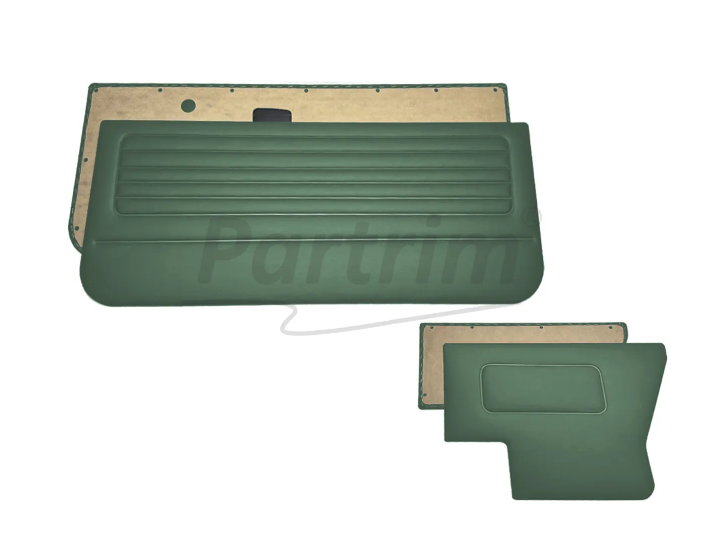 VW GOLF 1 CABRIO DOOR PANEL SET 4 PCS GREEN