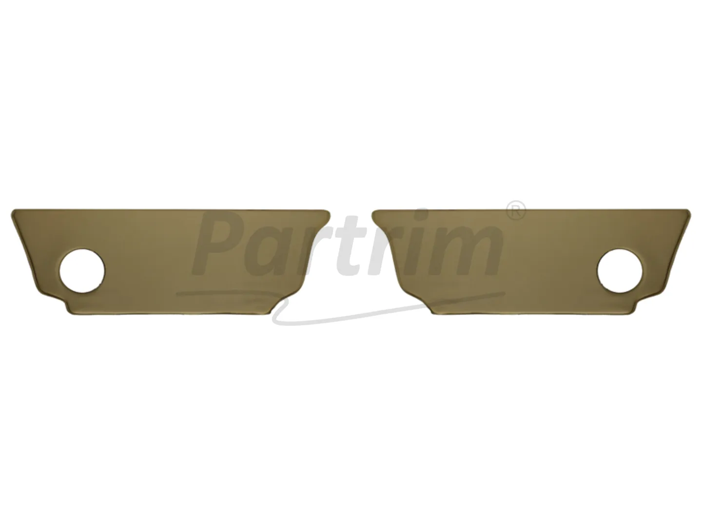 VW OLD BEETLE REAR KICK PANEL SET BEIGE 1963 - 1977