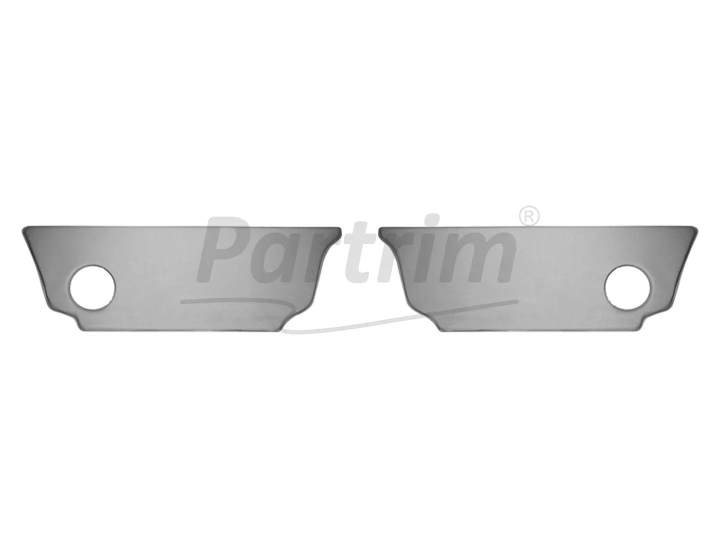 VW OLD BEETLE REAR KICK PANEL SET GREY 1963 - 1977
