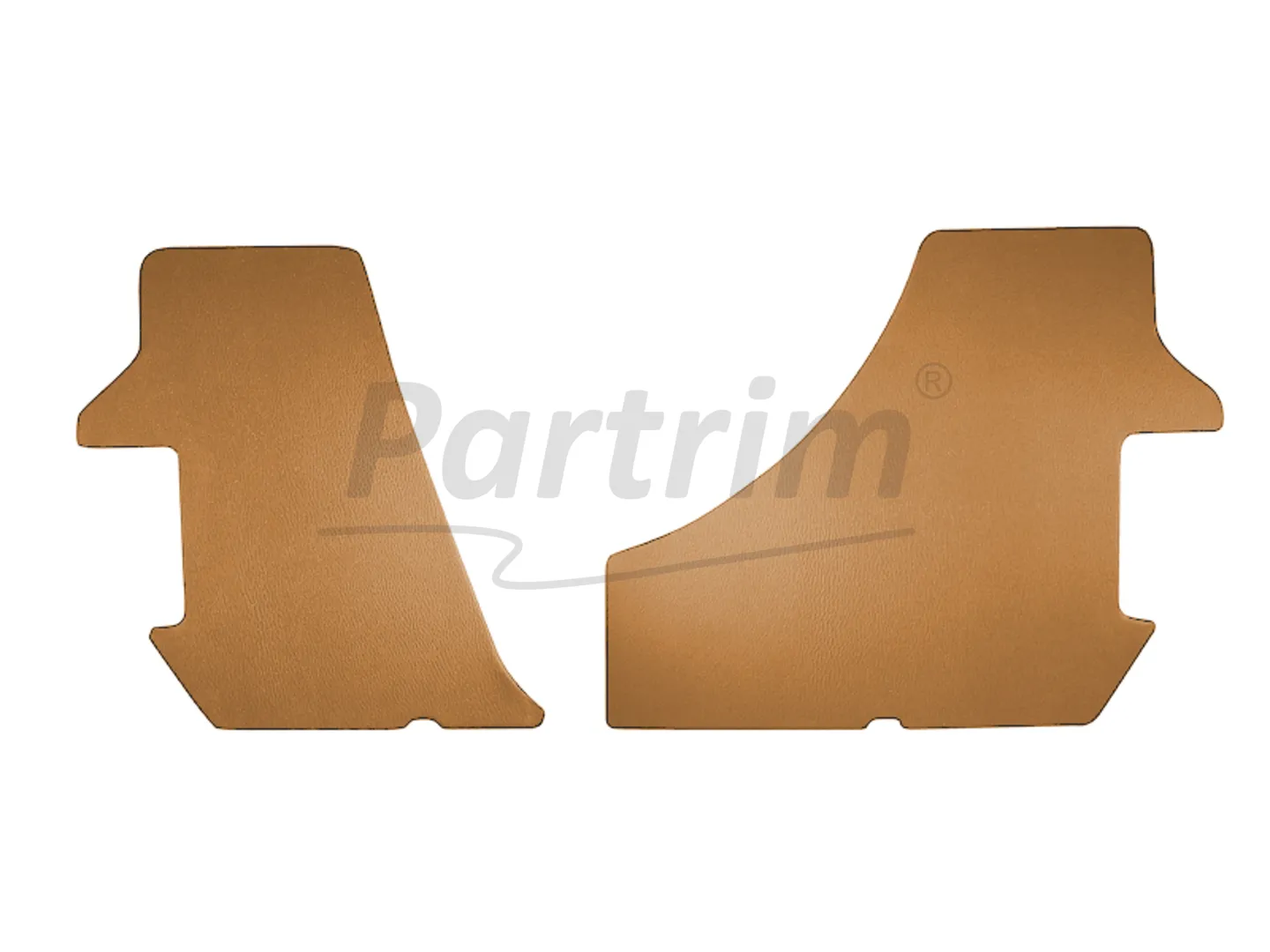 VW GOLF 1 CABRIO LUGGAGE SIDE PANEL R-L 2 PCS TOBACCO