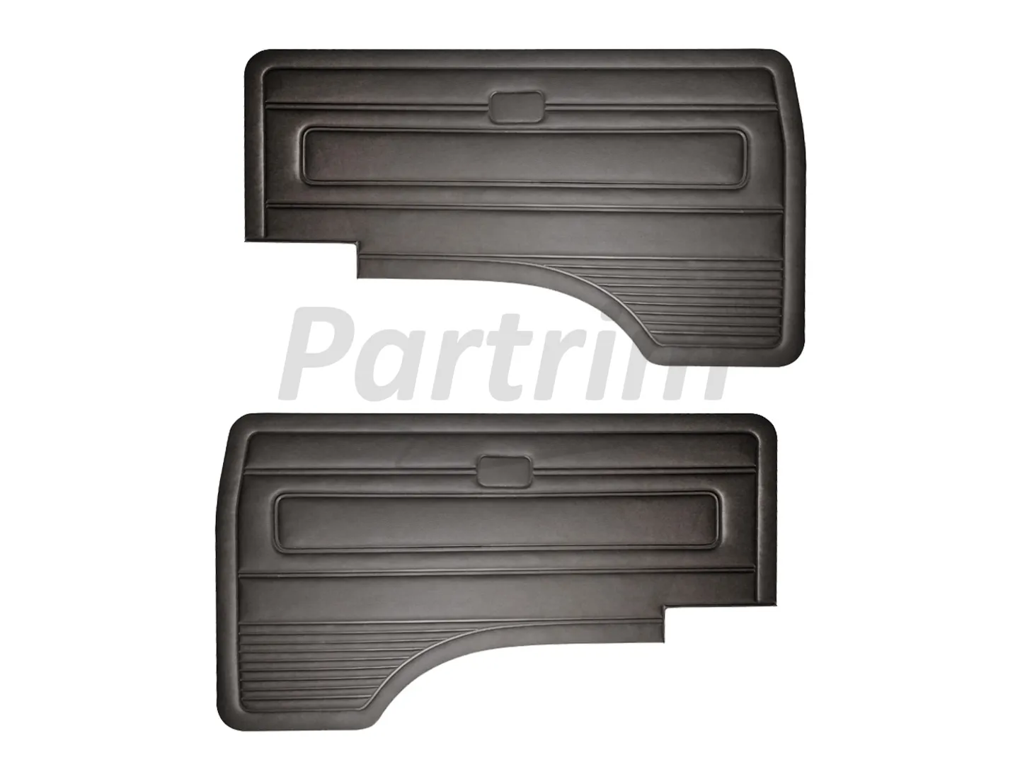 VW T3 T25 BUS 1980-1989 FRONT DOOR PANEL SET BLACK - 2 PCS