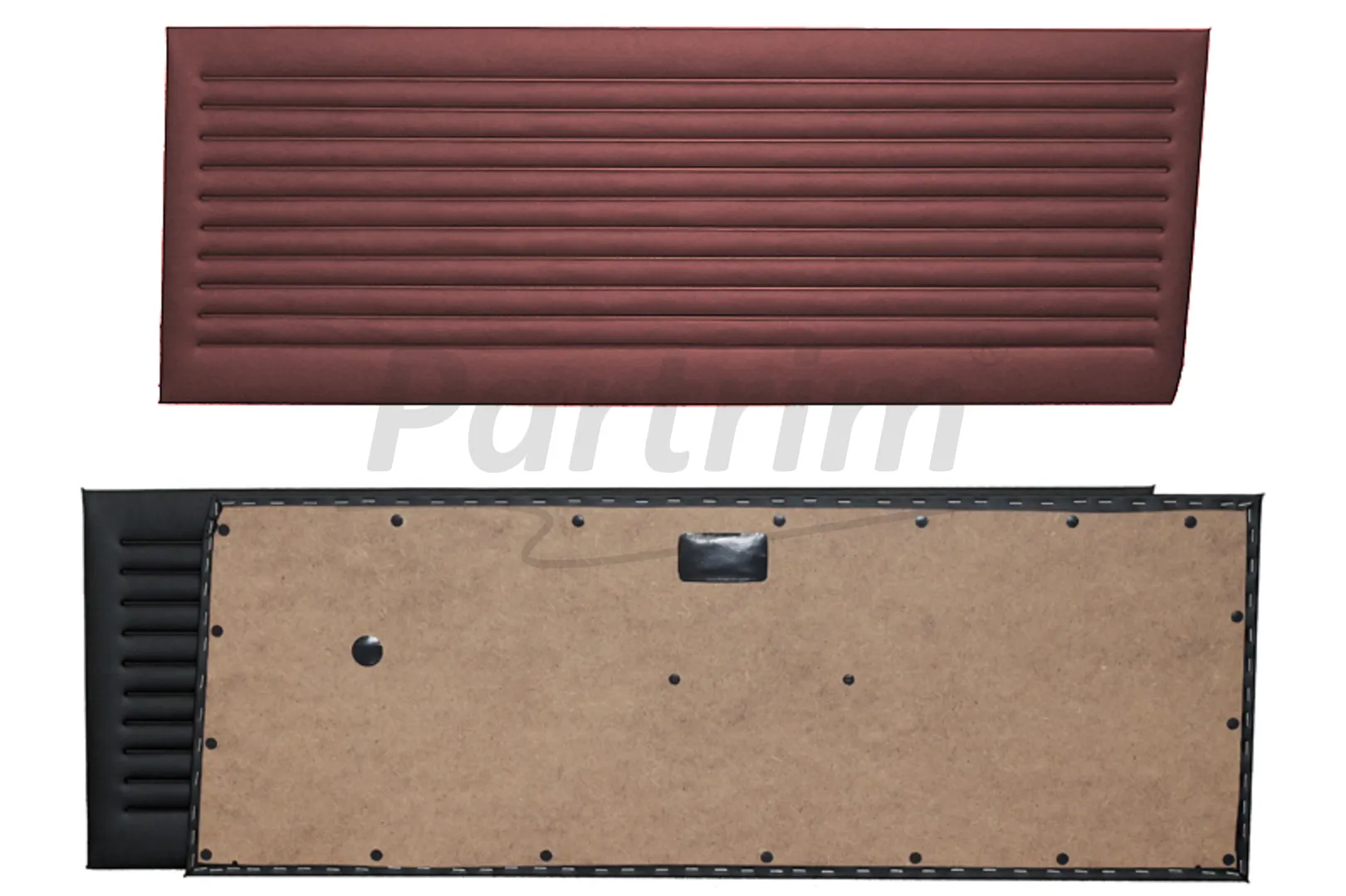 OPEL KADETT C COUPE DOOR PANEL SET BURGUNDY 2 PCS 1973 - 1979