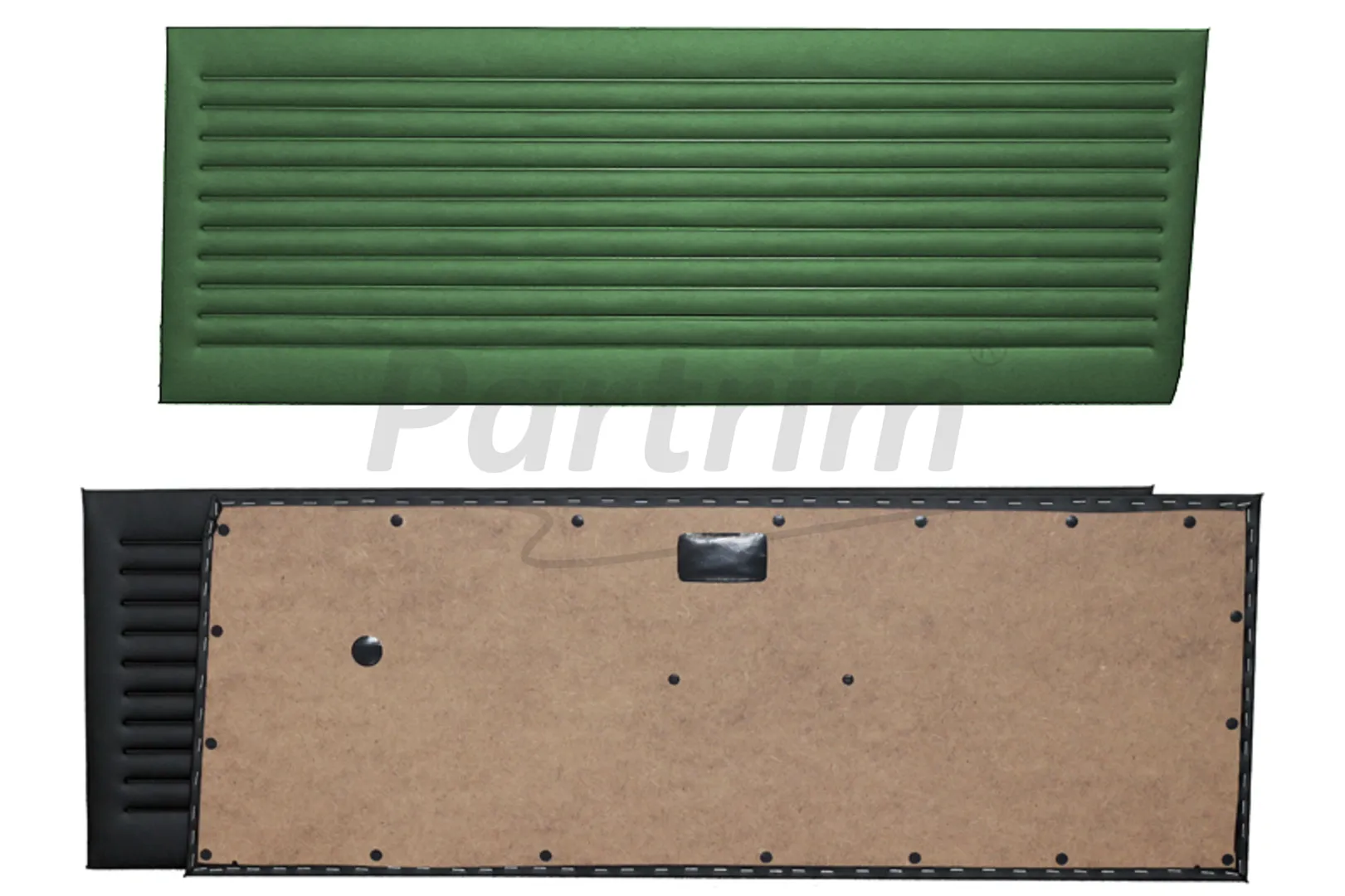 OPEL KADETT C COUPE DOOR PANEL SET GREEN 2 PCS 1973 - 1979