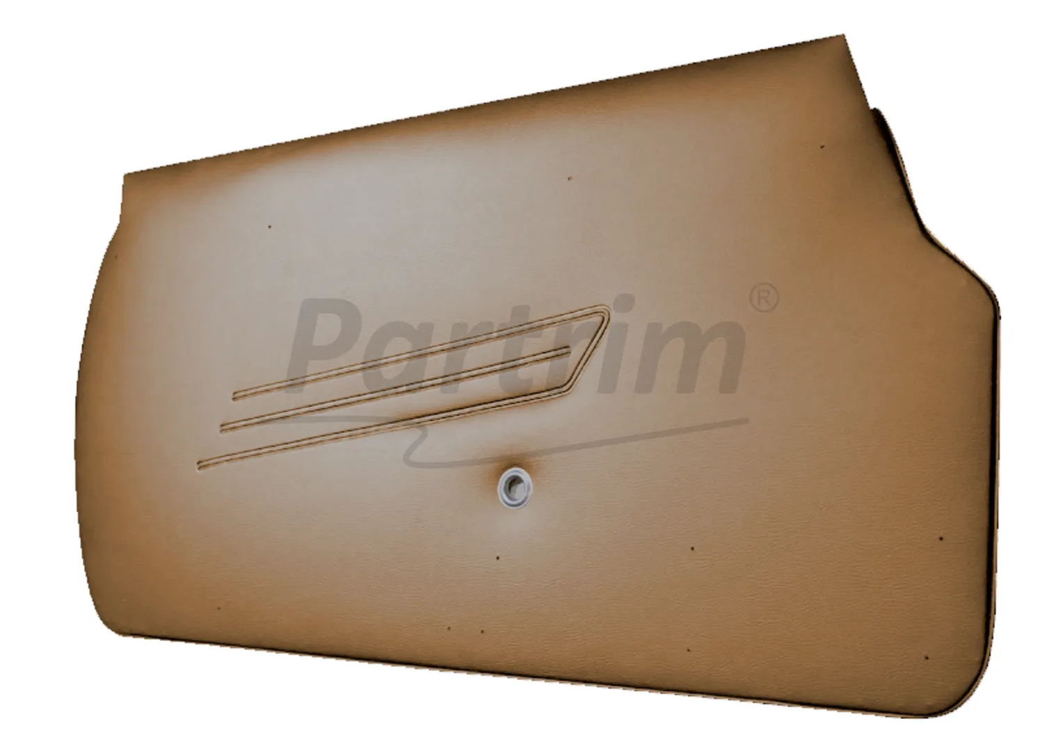 FIAT SPIDER DOOR PANEL SET TOBACCO WITH IRON PLATE 2 PCS TYPE 5 1966 - 1978