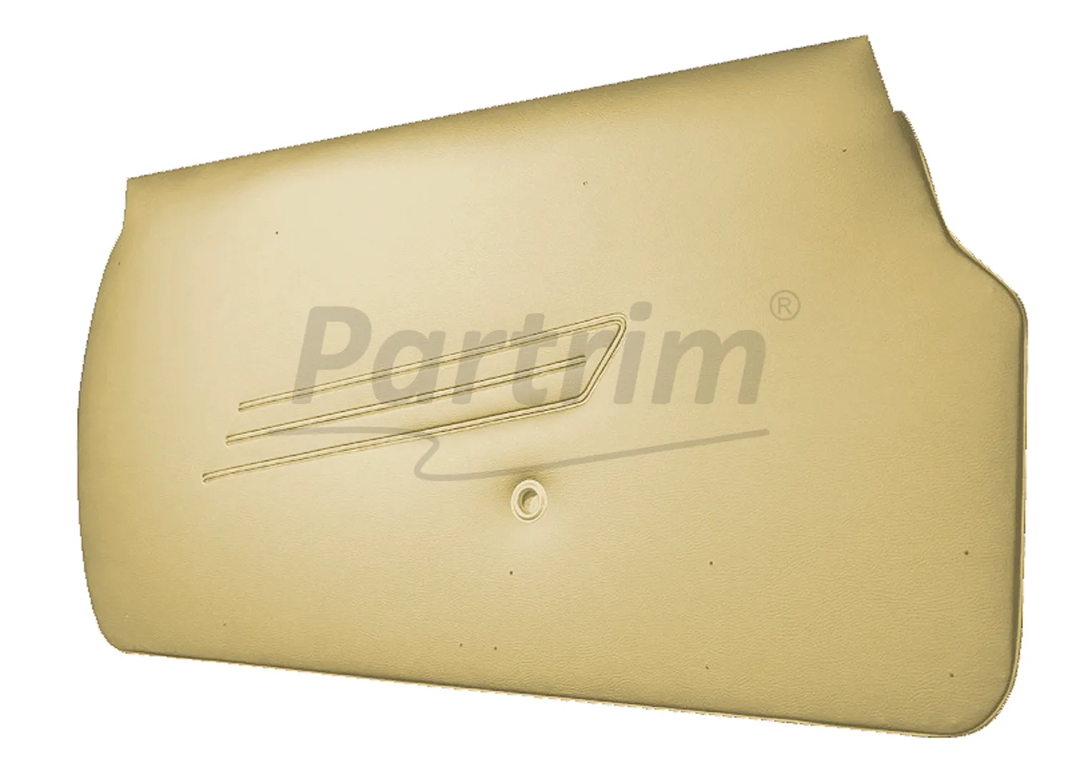 FIAT SPIDER DOOR PANEL SET BEIGE  WITH IRON PLATE 2 PCS TYPE 5 1966 - 1978
