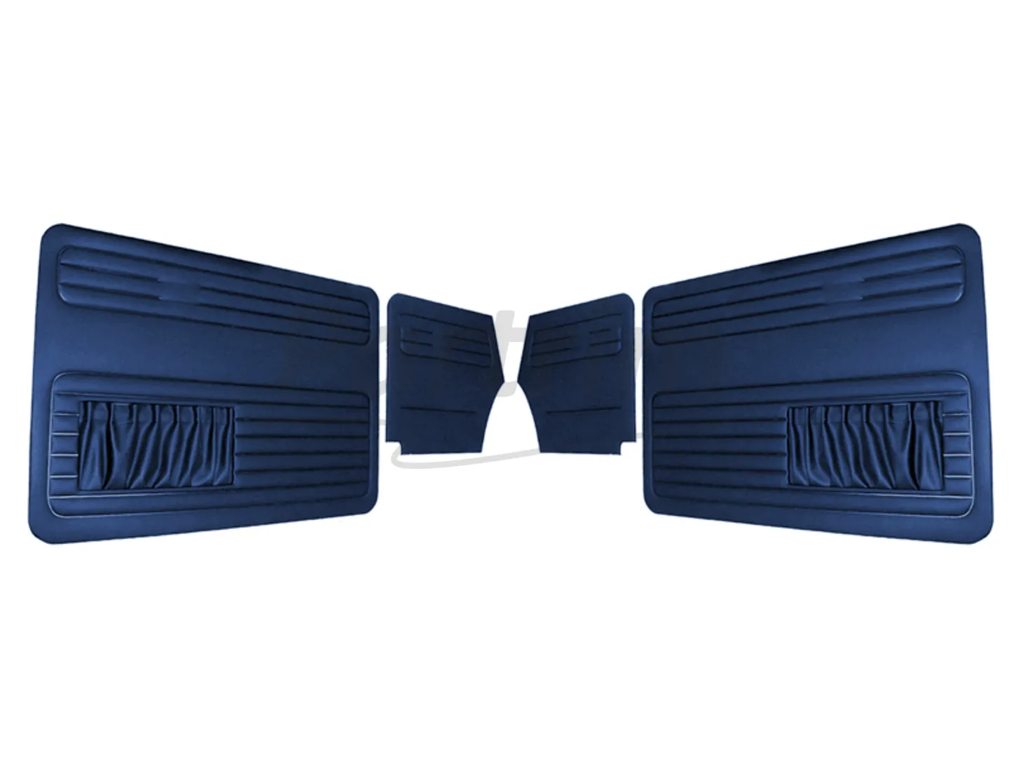 VW OLD BEETLE 1500 CABRIO L DOOR PANEL SET DARKBLUE TWO SIDES POCKET - 4 PCS