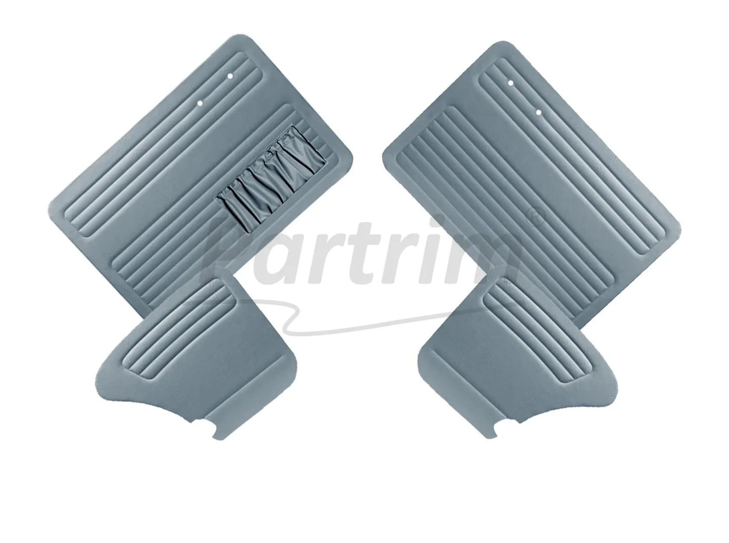 VW OLD BEETLE 1300 DOOR PANEL SET GREY 1965 - 1966