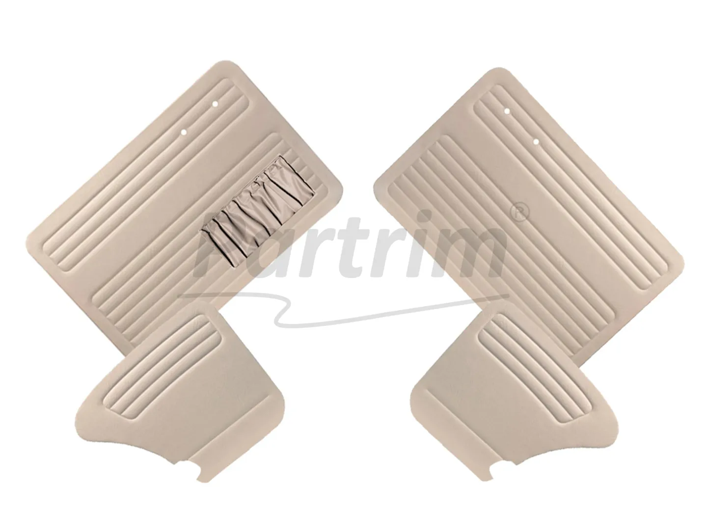 VW OLD BEETLE 1300 DOOR PANEL SET CREAM 1965 - 1966