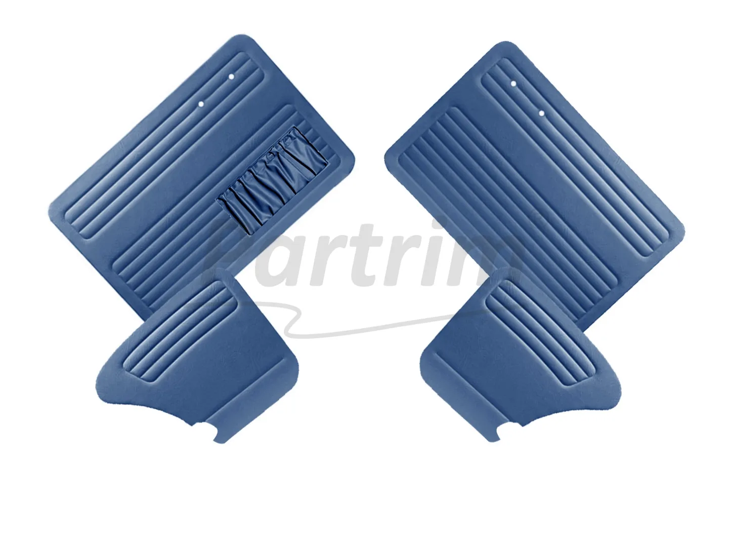 VW OLD BEETLE 1300 DOOR PANEL SET DARK BLUE 1965 - 1966