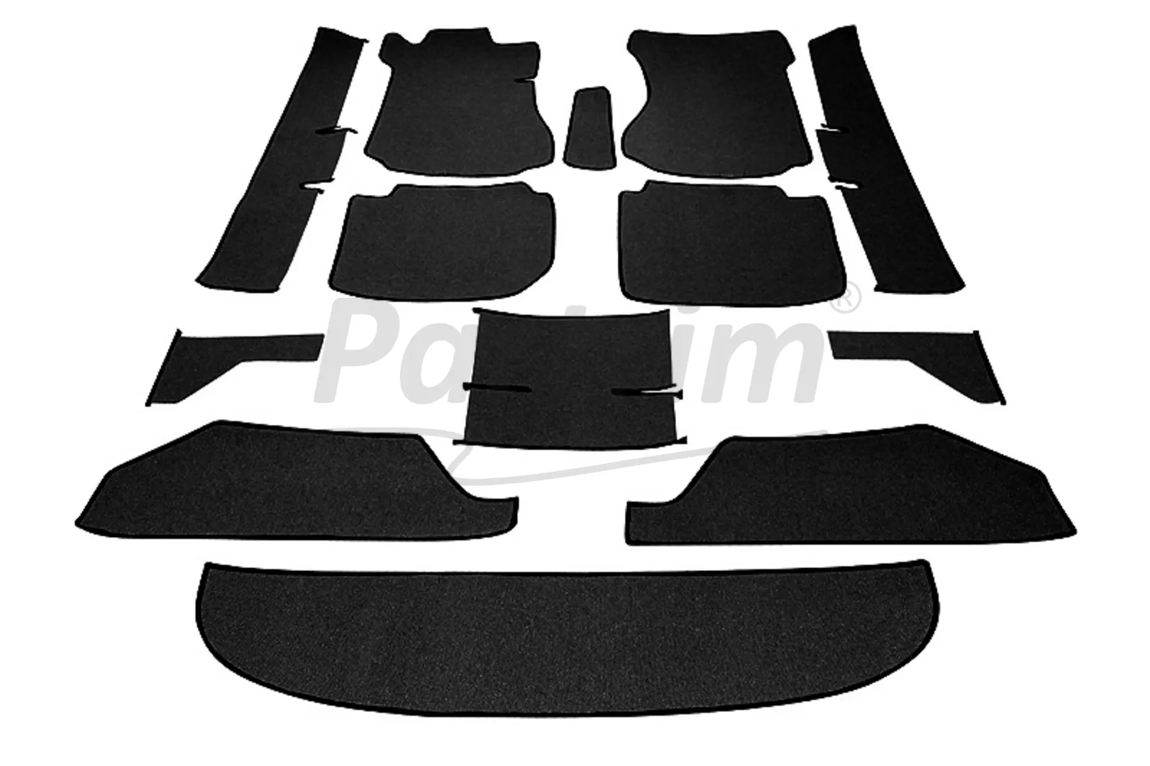 MERCEDES W115 FLOOR CARPET BLACK